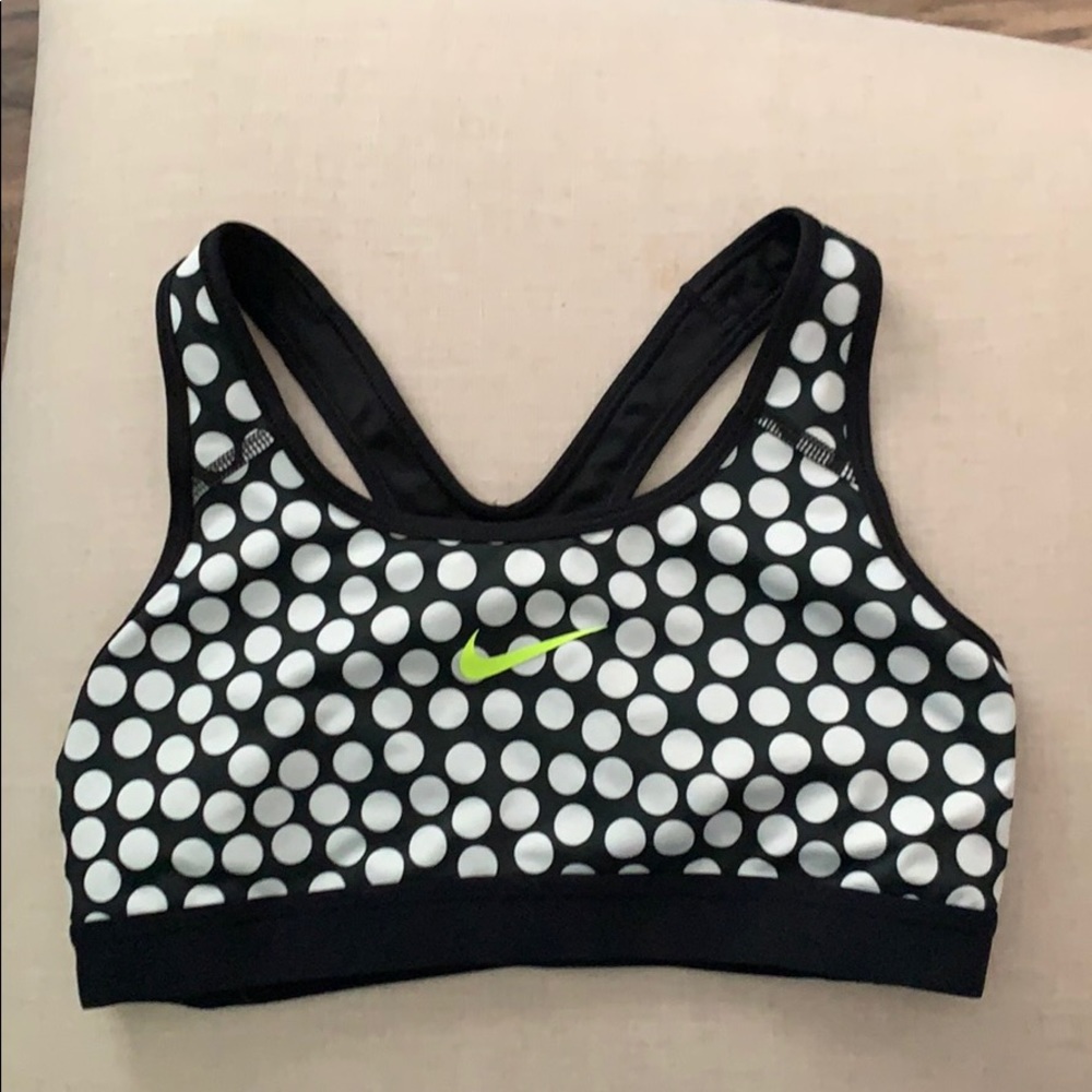 Nike polka dot Sports bra